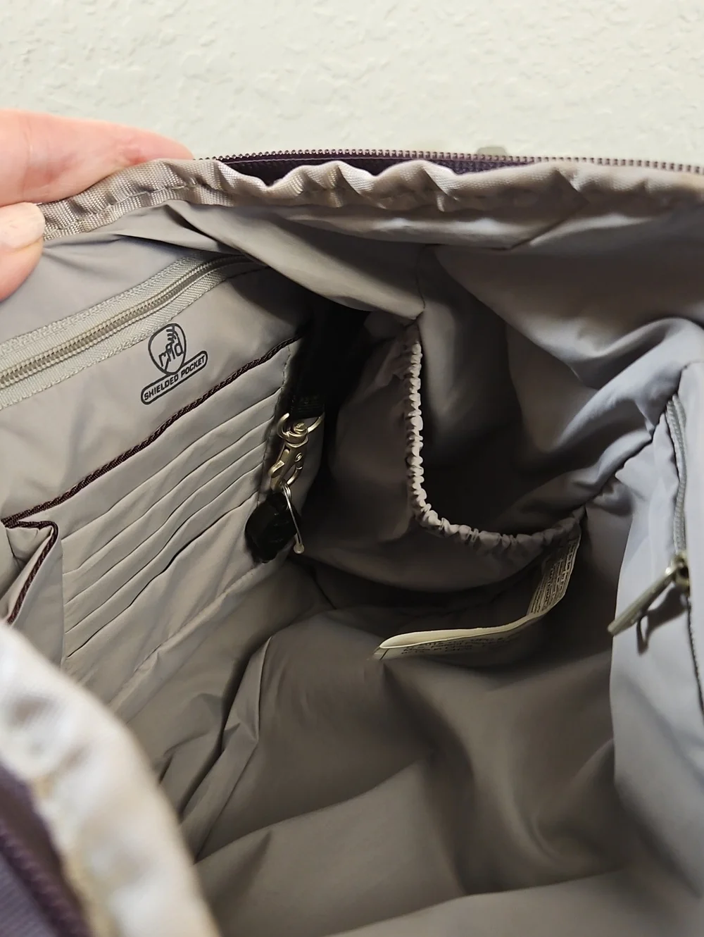 Travelon Anti-Theft Signature Convertible Backpack - Purple/Gray